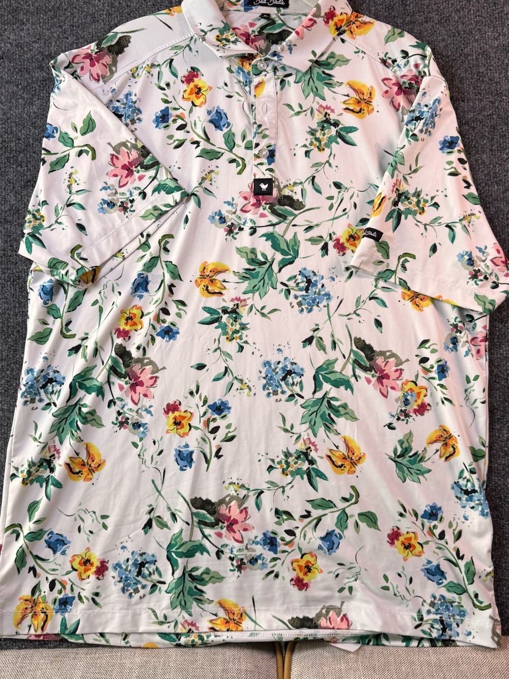 Bad Birdie Poetic Justice Floral
Short Sleeve Performance Stretch
Golf Polo XL - Picture 8 of 12